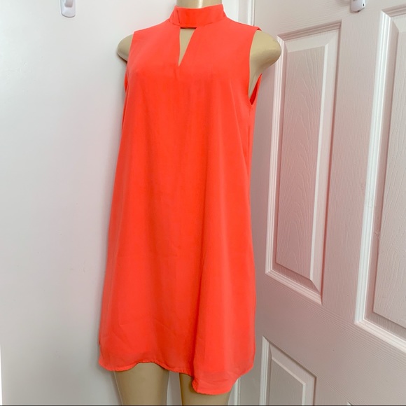 Forever 21 NWT Dress soft Orange SZ S - Picture 4 of 8